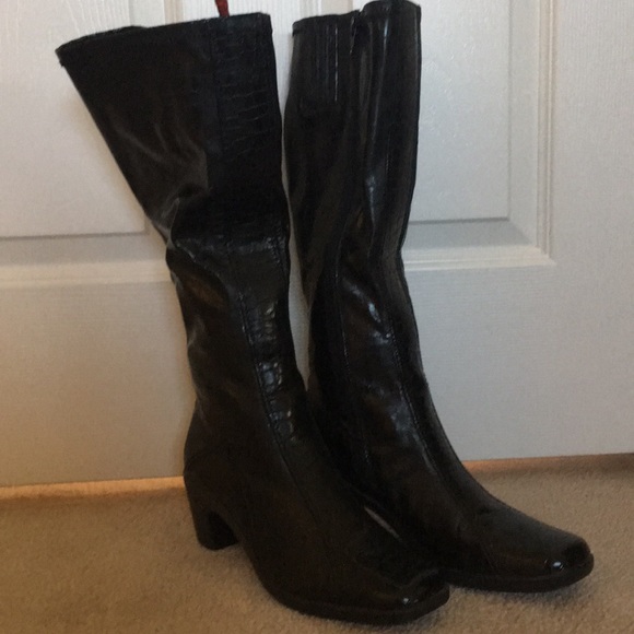 aerosoles tall black boots